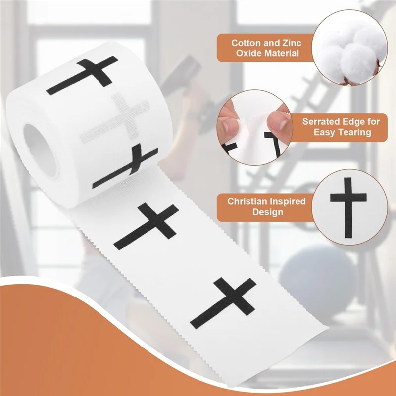 Finger Tape Athletic - Cinta deportiva de algodón con borde
