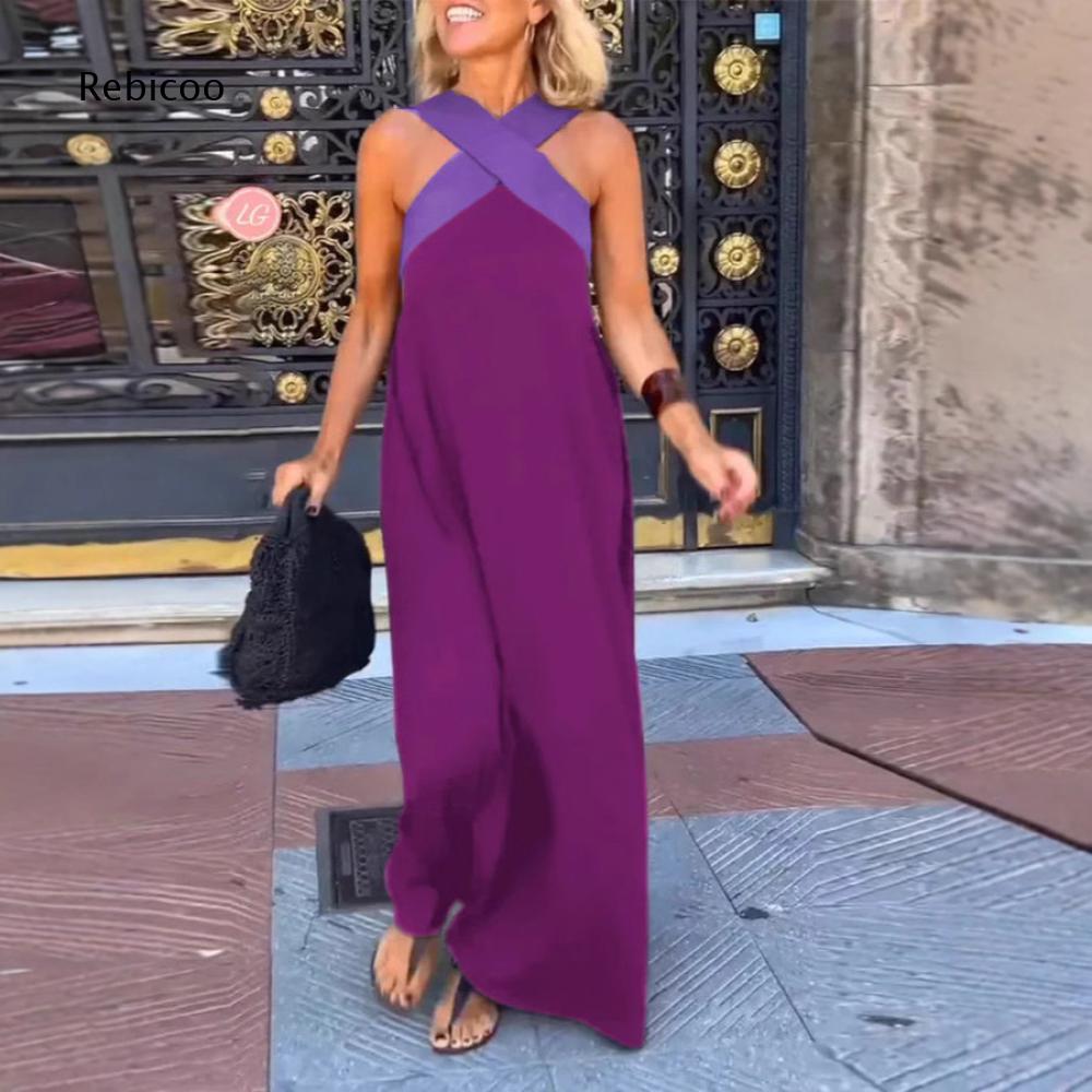 Vestido largo holgado para muj - Crossfit Event reseña y precio